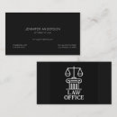 Buscar paralegal tarjetas de visita Justicia