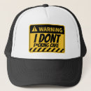 Buscar atención gorras Advertencia