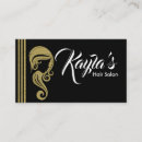 Buscar peinado tarjetas de visita Artista de maquillaje