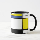 Buscar mondrian tazas Azul