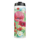 Buscar flores rojas y amarillas tazas Amapolas