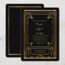 Buscar 1920s invitaciones Negro