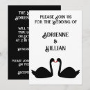 Buscar cisne negro invitaciones Gótico