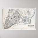 Buscar mapa histórico de nueva york posters América