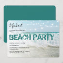 Buscar la playa invitaciones de cumpleaños Moderno