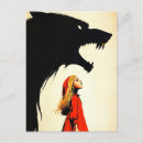 Buscar lobo rojo postales Negro
