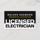 Buscar electrician tarjetas de visita Electricista