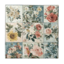 Buscar diseño del vintage azulejos Flores