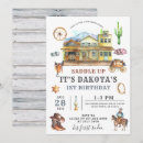 Buscar cowboy invitaciones Cactus