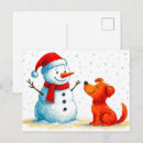 Buscar muñecos de nieve postales Navidades