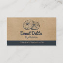 Buscar donut tarjetas de visita Comida