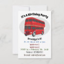 Buscar londres invitaciones de cumpleaños Bus de dos pisos