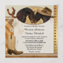 Buscar herradura boda invitaciones Vaquero