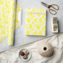 Buscar amarillo y blanco papel de regalo Contemporáneo