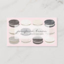 Buscar macaron tarjetas de visita Rosa