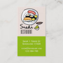 Buscar comida japonesa tarjetas de visita Restaurante de sushi