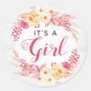 Buscar baby shower de niña pegatinas Floral