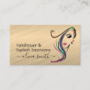 Buscar eyelashes tarjetas de visita Estilista