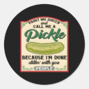 Buscar pepinillo pegatinas Verde