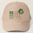 Buscar reciclar camionero gorras Verde