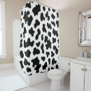 Buscar cuero negro cortinas de baño Vaquero