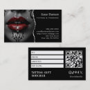 Buscar piercing tarjetas de visita Artista de tatuajes