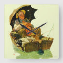 Buscar norman rockwell relojes de pared Perros