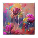 Buscar rosa del fucsia azulejos Flores