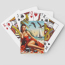 Buscar pinup barajas de cartas Playa