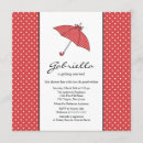 Buscar paraguas rojos postales Ducha de matrimonio