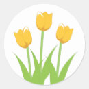 Buscar tulipanes amarillos pegatinas Primavera