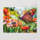 Buscar flores y mariposas postales Para ella