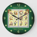 Buscar merry christmas relojes de pared Santa