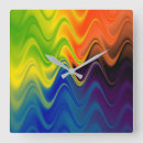 Buscar ondulado relojes de pared Abstracto