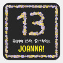 Buscar número 13 pegatinas 13 º cumpleaños