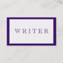 Buscar escritor tarjetas de visita Autor