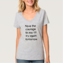 Buscar coraje camisetas Inspirador