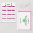 Buscar calendario tarjetas de visita Profesional