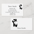 Buscar dance studio tarjetas de visita Bailarina