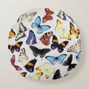 Buscar mariposa del vintage cojines Azul