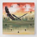 Buscar lago relojes de pared Pájaros
