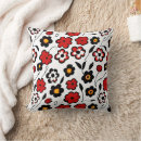 Buscar flores rojas cojines Florales