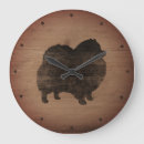 Buscar pomeranian relojes de pared Perro