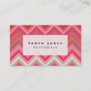Buscar modelo zigzag tarjetas de visita Estilista