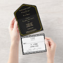 Buscar hollywood boda invitaciones Oro