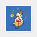 Buscar muñecos de nieve servilletas Adorable