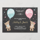 Buscar osos invitaciones Niño o chica