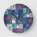 Buscar patchwork relojes de pared Costura