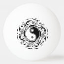 Buscar yin yang equipamiento de ping pong Blanco y negro
