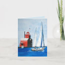 Buscar faro de michigan Rojo